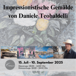 Gemäldeausstellung vom italienischen Künstler D. Teobaldelli
