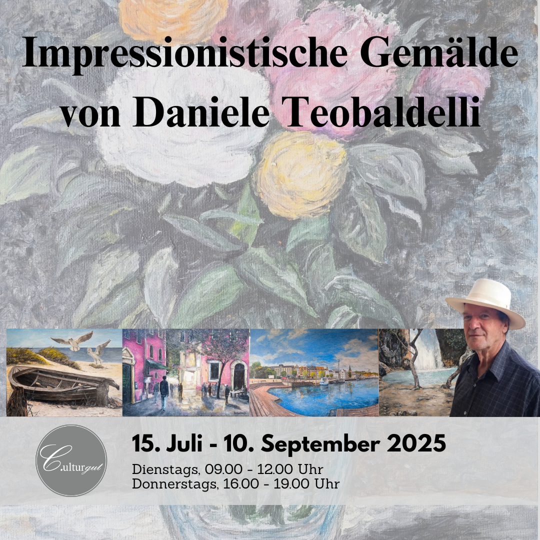Gemäldeausstellung vom italienischen Künstler D. Teobaldelli
