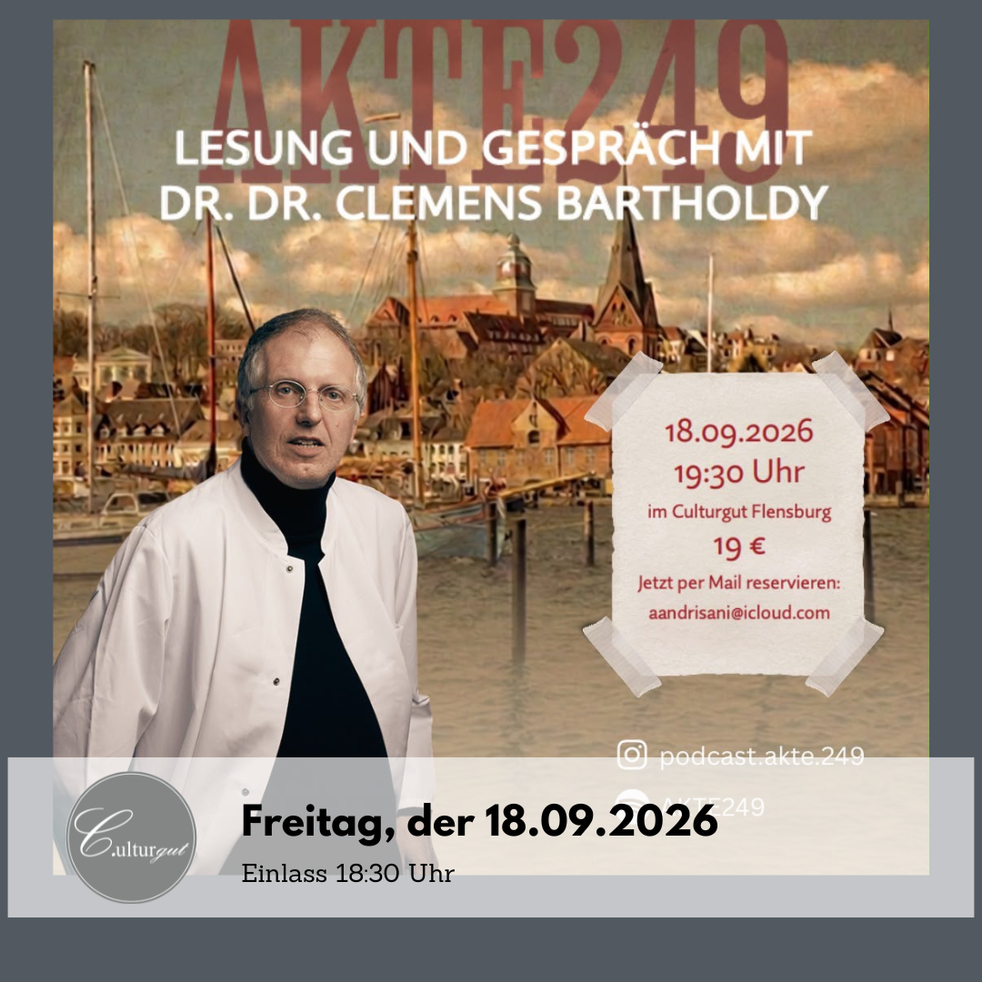 AKTE249 - Lesung & Gespräch mit Dr. Dr. Clemens Bartholdy